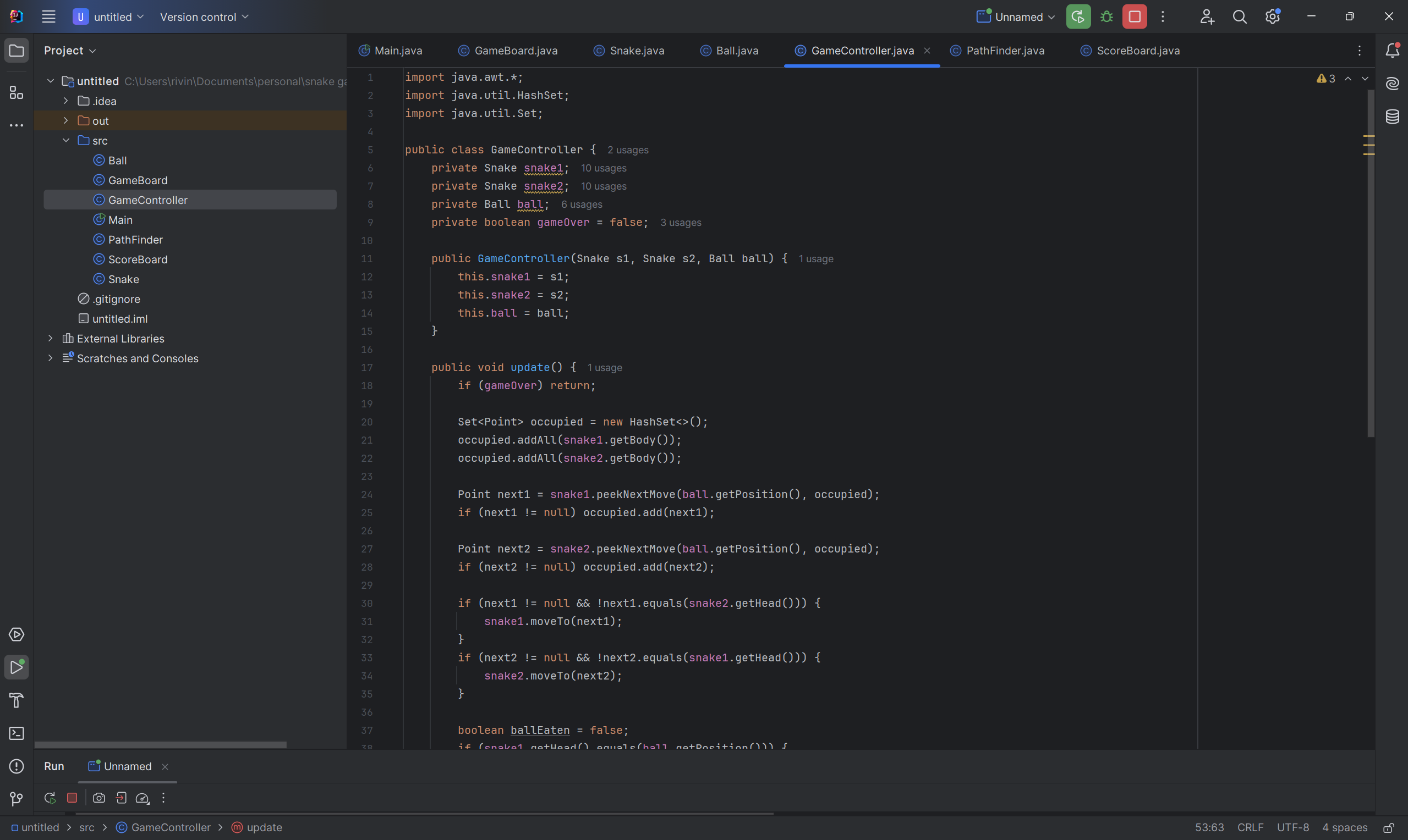 Snake Game Screenshot 2